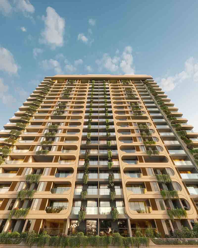 Pristine Amore tower façade